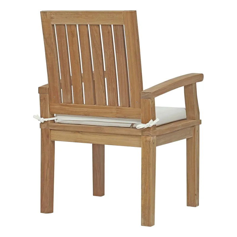 Marina 7 Piece Outdoor Patio Teak Outdoor Dining Set