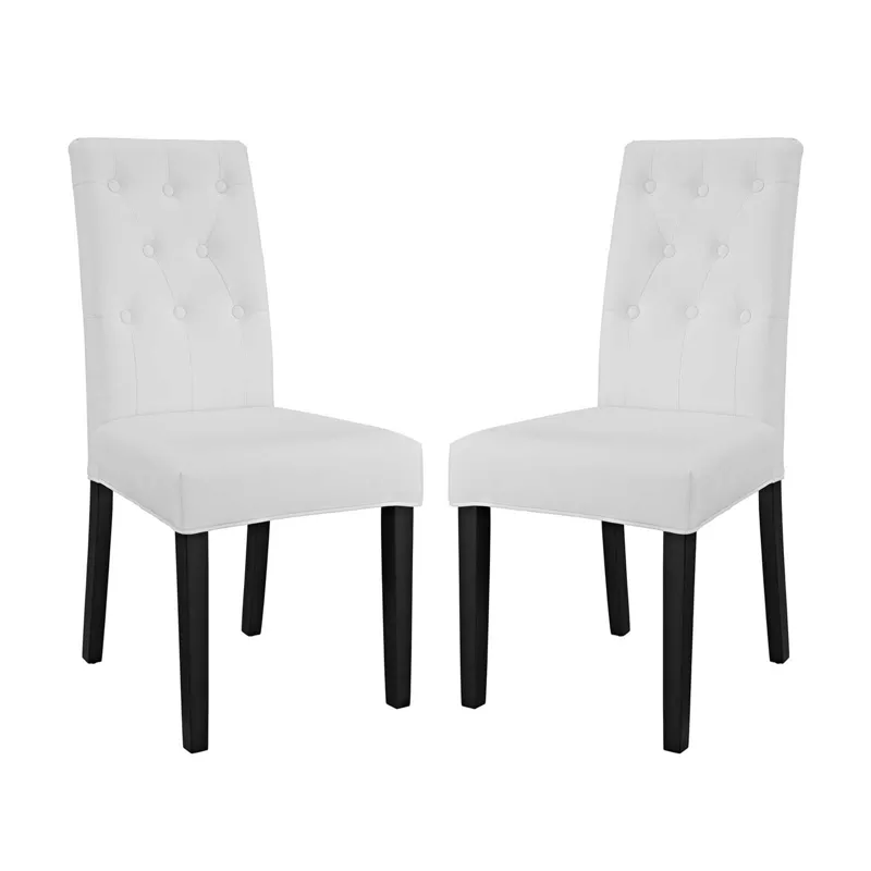 Confer Dining Side Chair Vinyl Set of 2