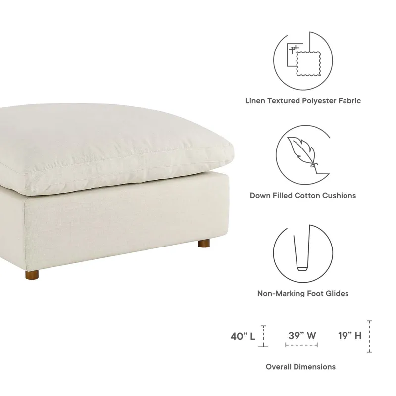 Commix Down Filled Overstuffed 5 Piece Sectional Sofa Set