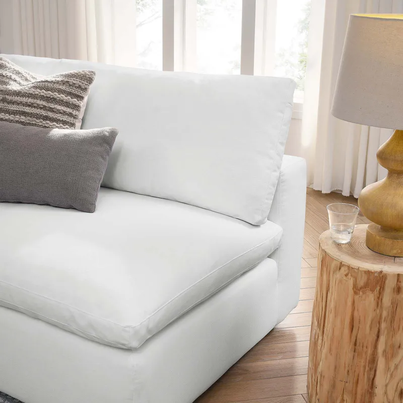 Commix Down Filled Overstuffed 5-Piece Armless Sectional Sofa
