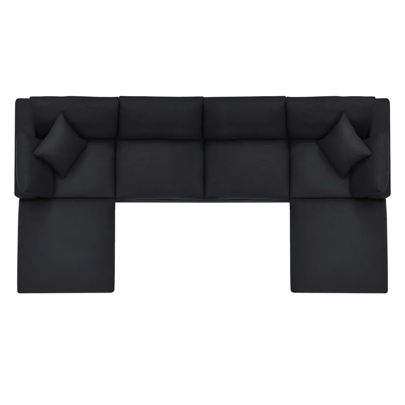 Commix Down Filled Overstuffed 6-Piece Sectional Sofa