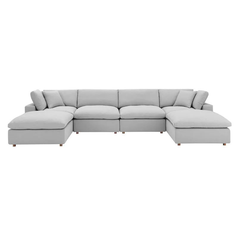 Commix Down Filled Overstuffed 6-Piece Sectional Sofa