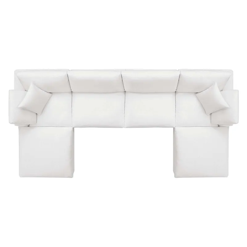 Commix Down Filled Overstuffed 6-Piece Sectional Sofa