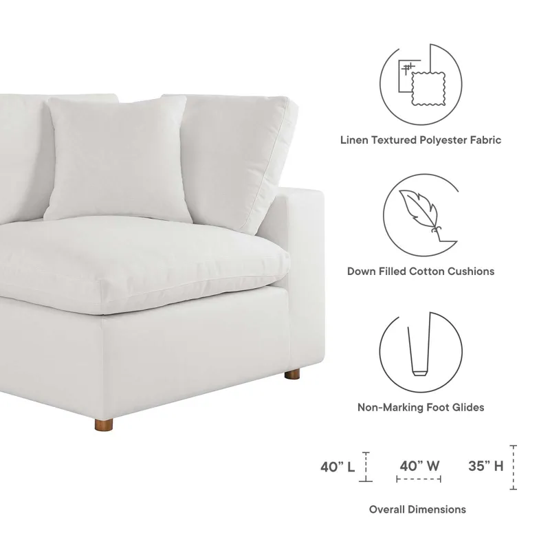 Commix Down Filled Overstuffed 7-Piece Sectional Sofa