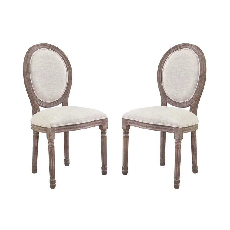 Emanate Dining Side Chair Upholstered Fabric Set of 2