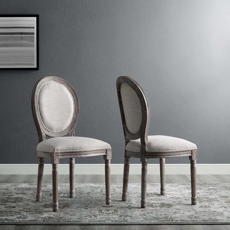 Emanate Dining Side Chair Upholstered Fabric Set of 2