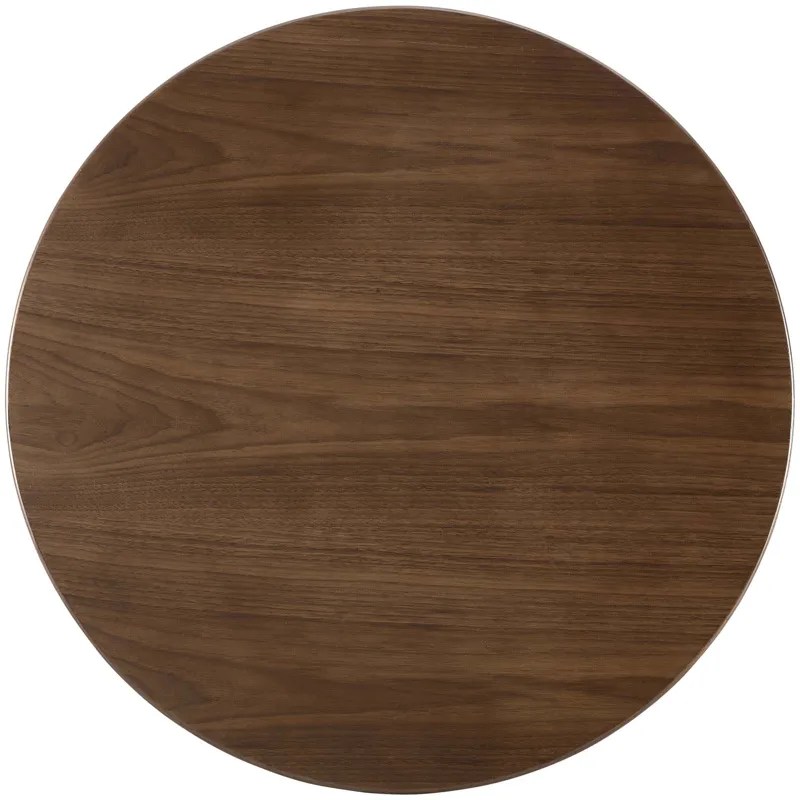 Lippa 36" Round Walnut Dining Table