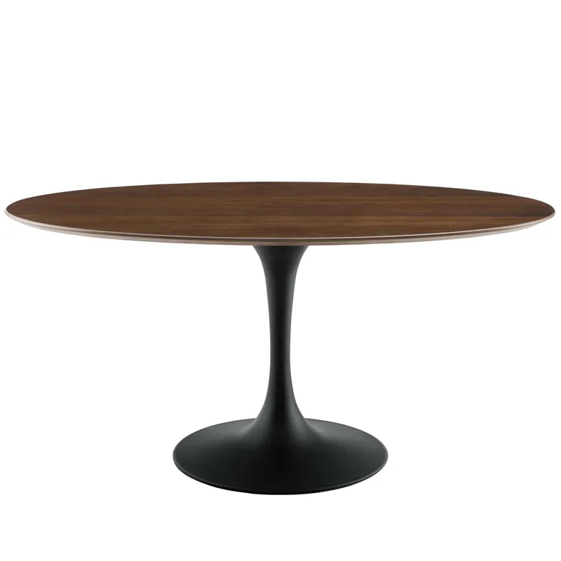 Lippa 60" Oval Walnut Dining Table