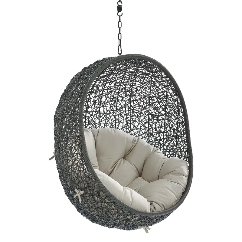 Hide Sunbrella Fabric Swing Outdoor Patio Lounge Chair Without Stand