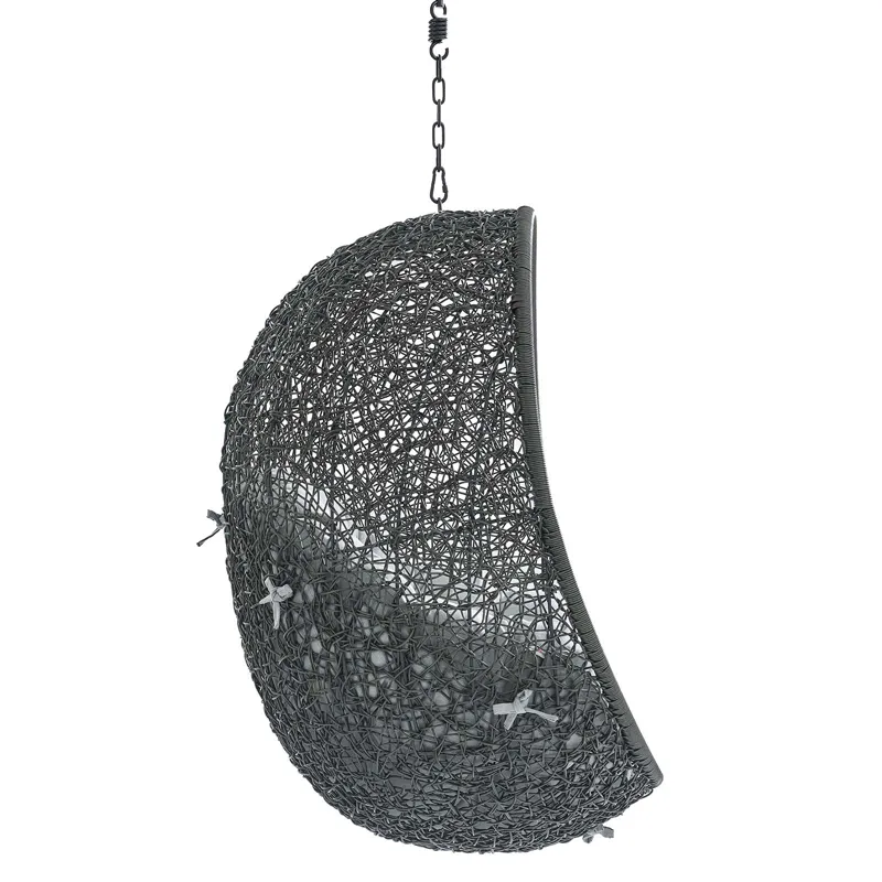 Hide Sunbrella Fabric Swing Outdoor Patio Lounge Chair Without Stand