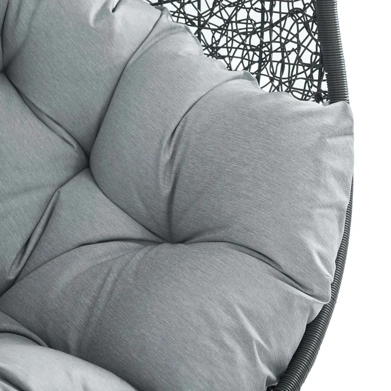 Hide Sunbrella Fabric Swing Outdoor Patio Lounge Chair Without Stand
