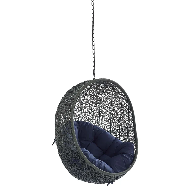 Hide Sunbrella Fabric Swing Outdoor Patio Lounge Chair Without Stand