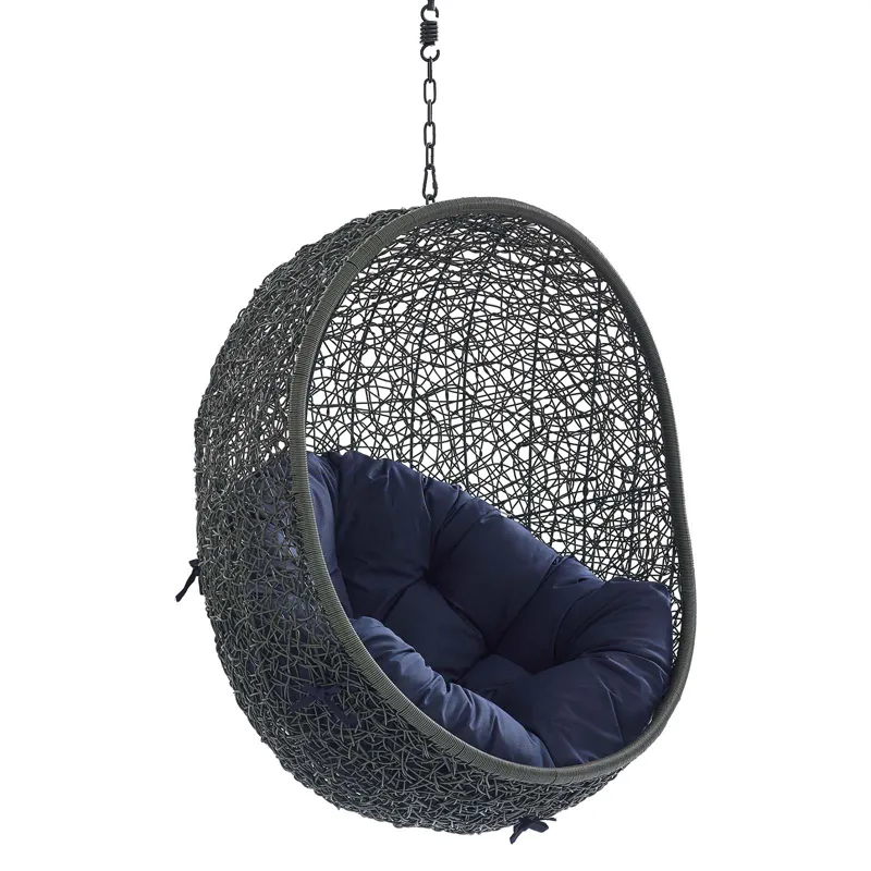 Hide Sunbrella Fabric Swing Outdoor Patio Lounge Chair Without Stand