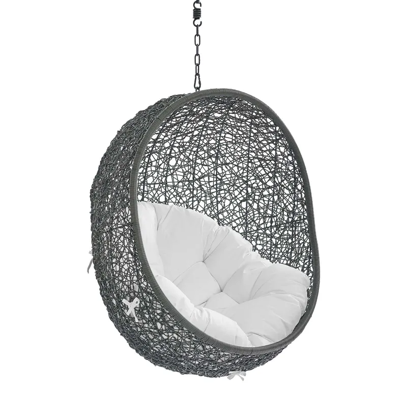 Hide Sunbrella Fabric Swing Outdoor Patio Lounge Chair Without Stand