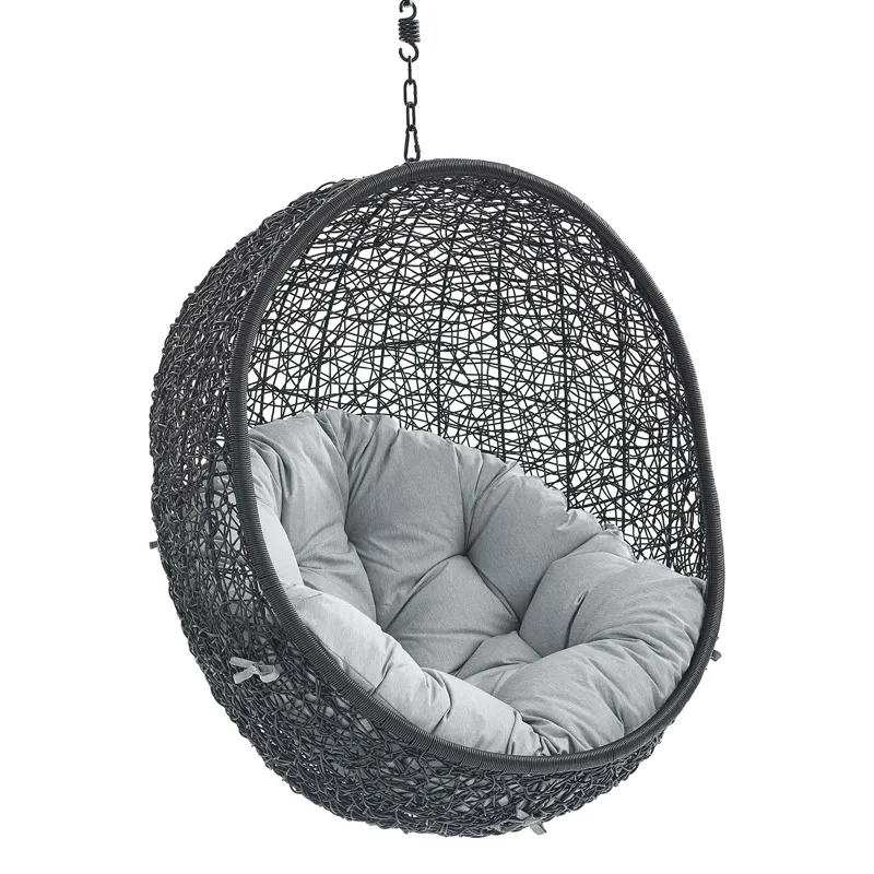 Encase Sunbrella Fabric Swing Outdoor Patio Lounge Chair Without Stand