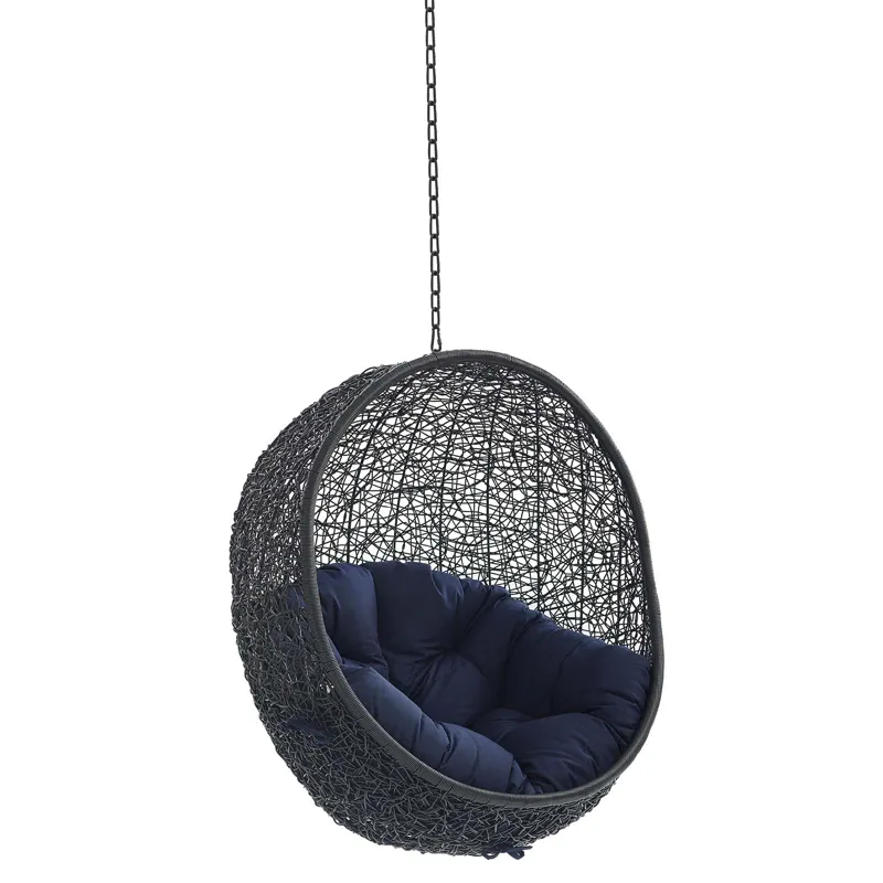 Encase Sunbrella Fabric Swing Outdoor Patio Lounge Chair Without Stand