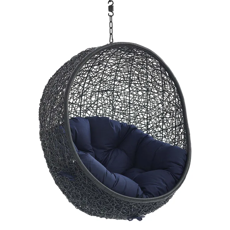 Encase Sunbrella Fabric Swing Outdoor Patio Lounge Chair Without Stand