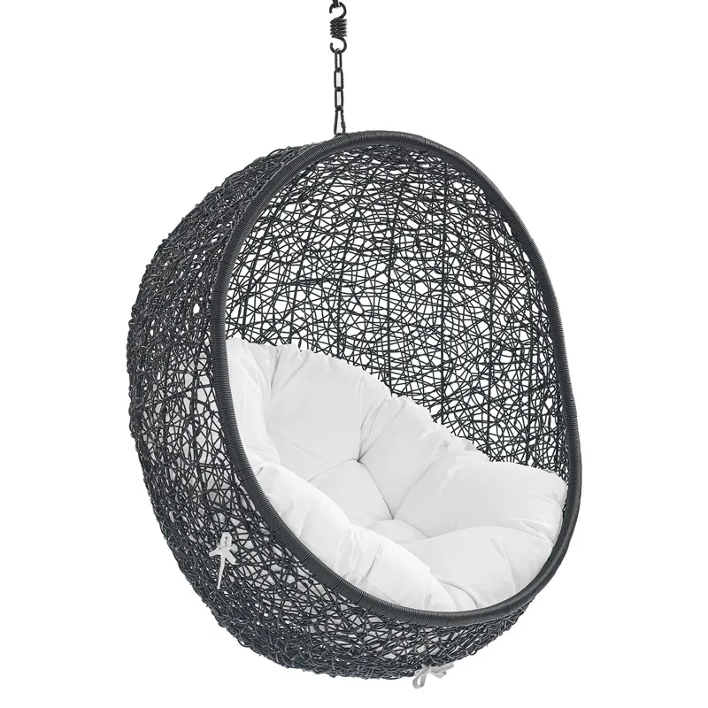 Encase Sunbrella Fabric Swing Outdoor Patio Lounge Chair Without Stand