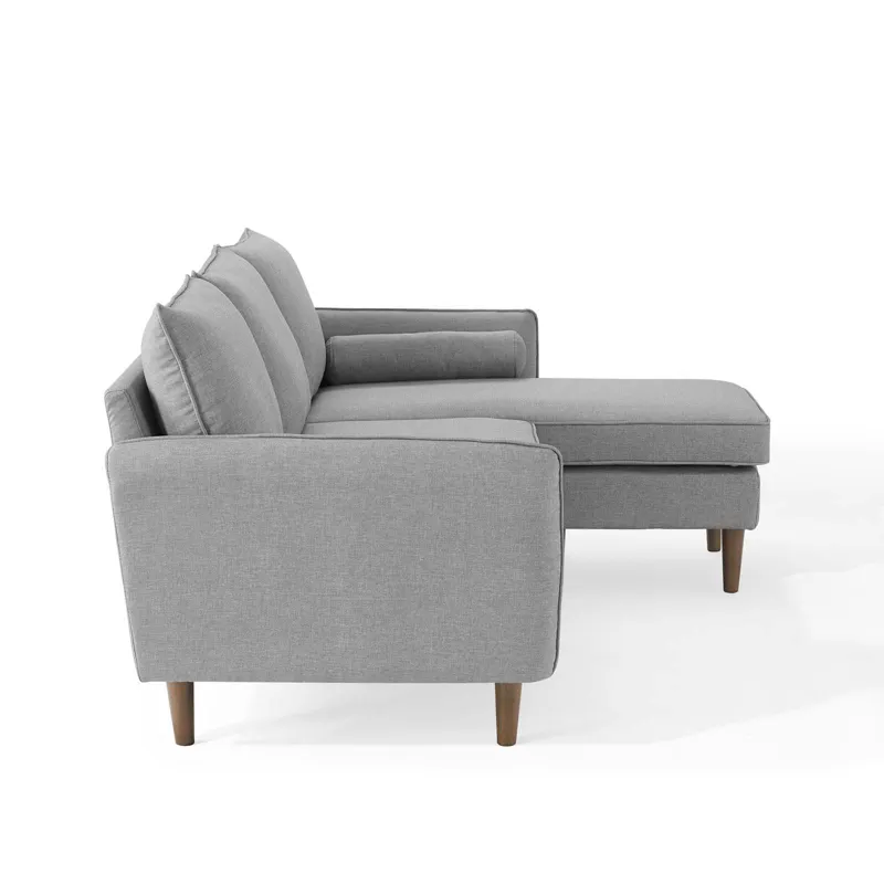 Revive Upholstered Right or Left Sectional Sofa - Light Gray
