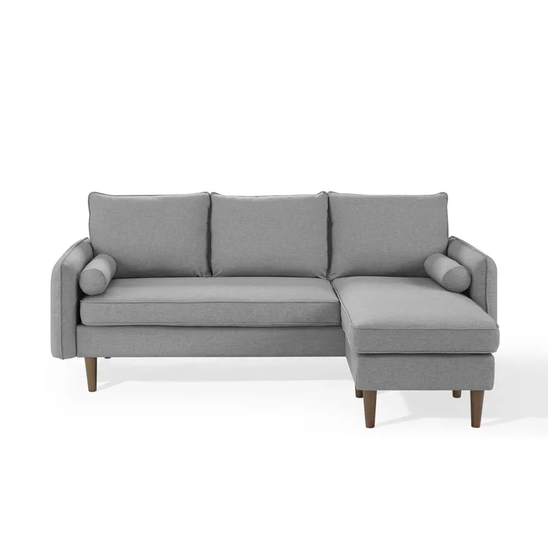 Revive Upholstered Right or Left Sectional Sofa - Light Gray