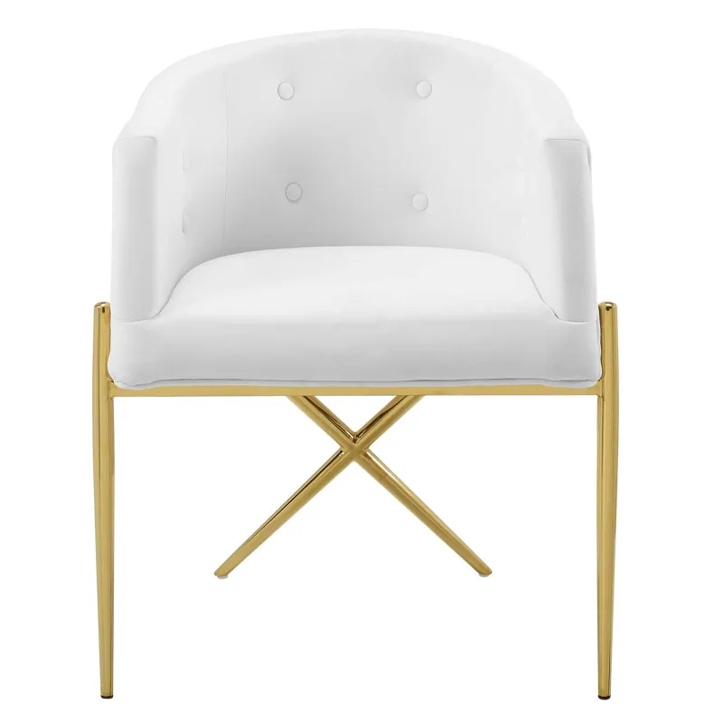 Savour Tufted Performance Velvet Accent Dining Armchair