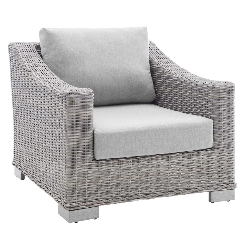Conway Sunbrella Outdoor Patio Wicker Rattan Armchair