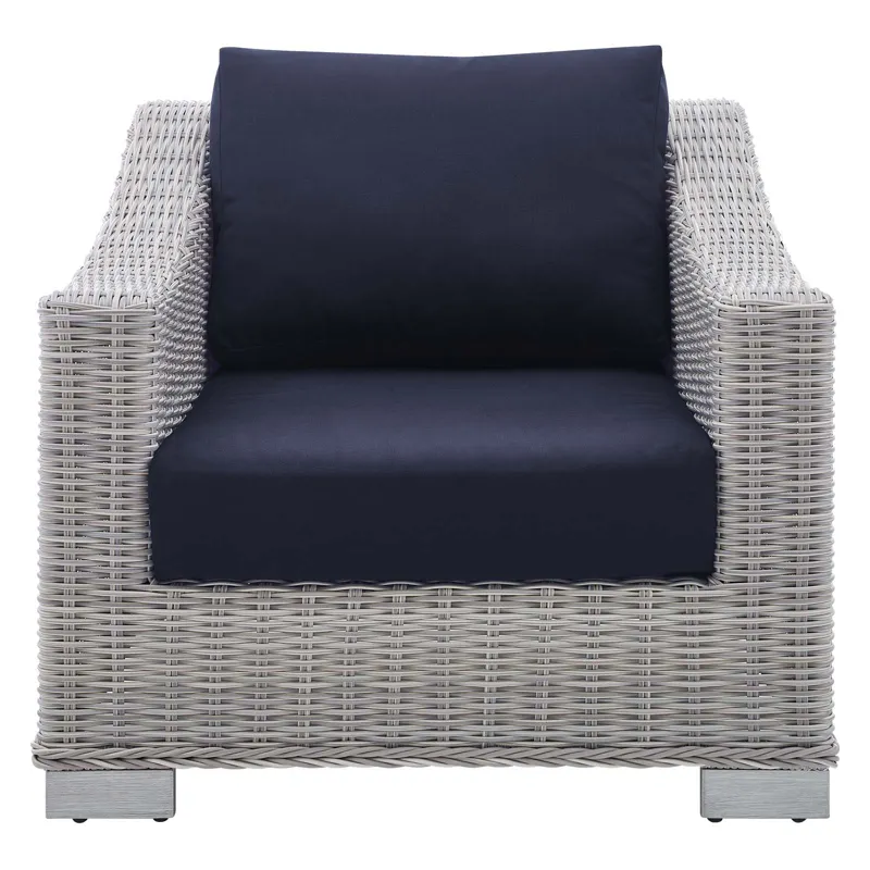 Conway Sunbrella Outdoor Patio Wicker Rattan Armchair