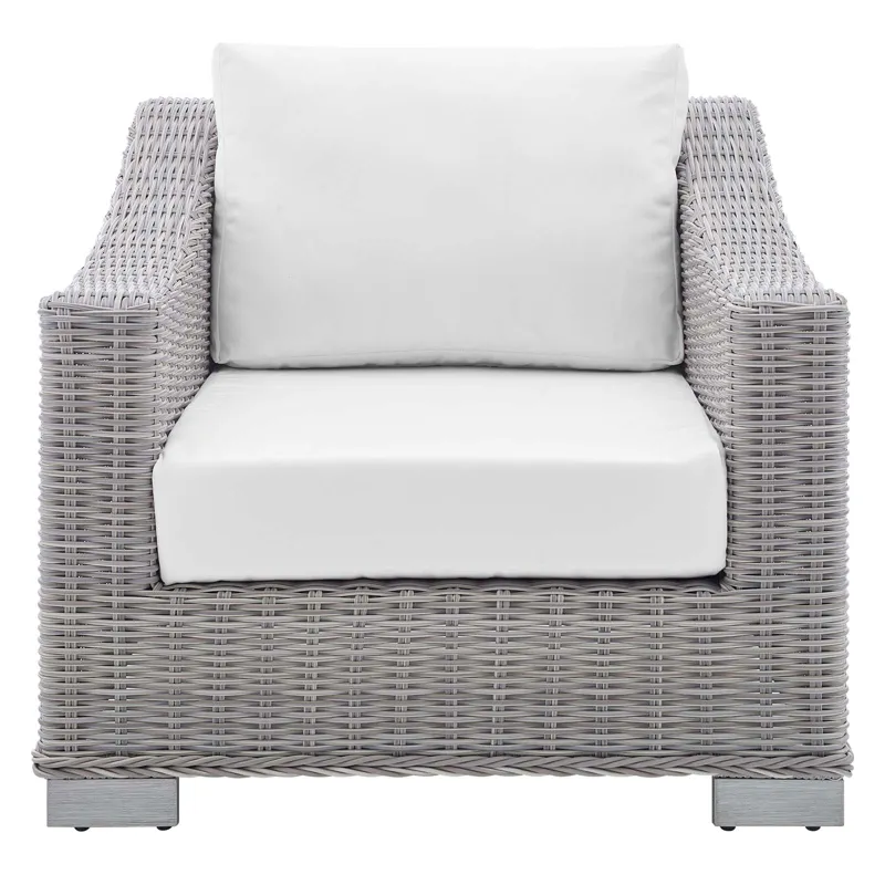 Conway Sunbrella Outdoor Patio Wicker Rattan Armchair