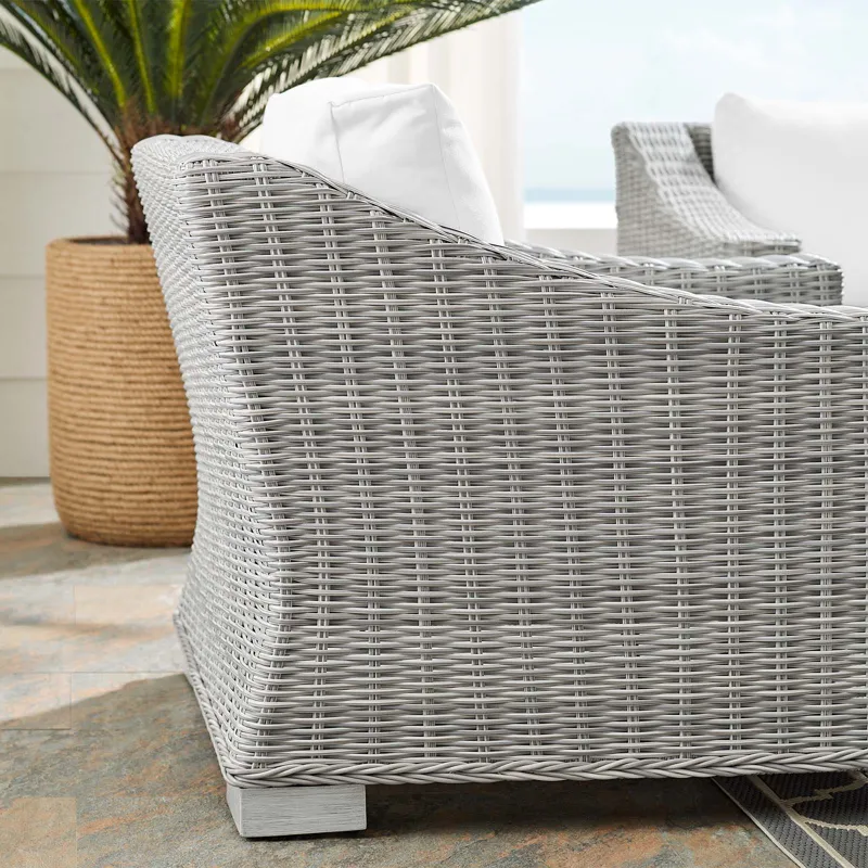 Conway Sunbrella Outdoor Patio Wicker Rattan Armchair