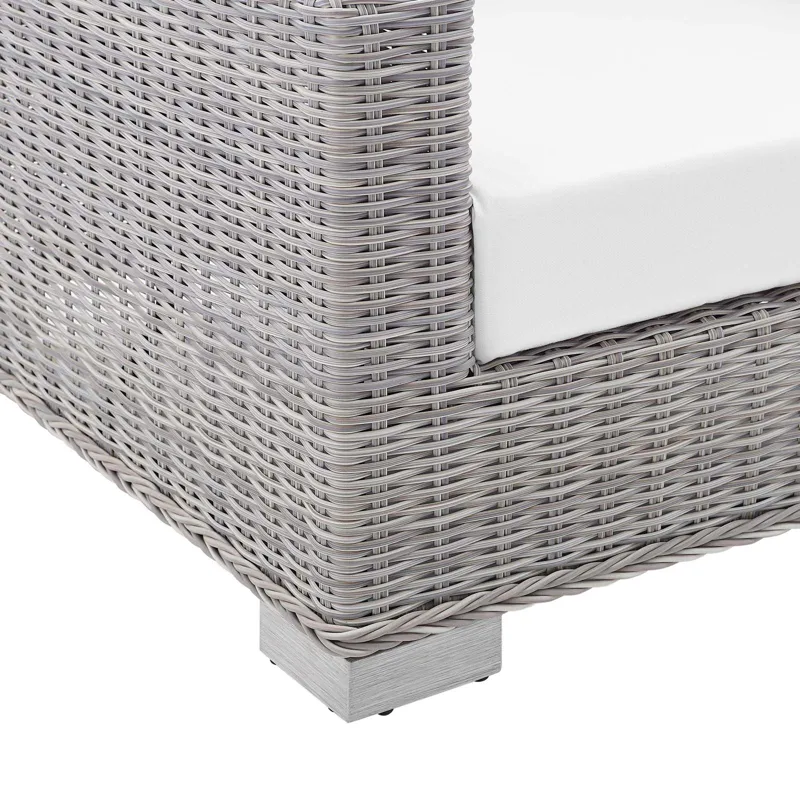 Conway Sunbrella Outdoor Patio Wicker Rattan Loveseat