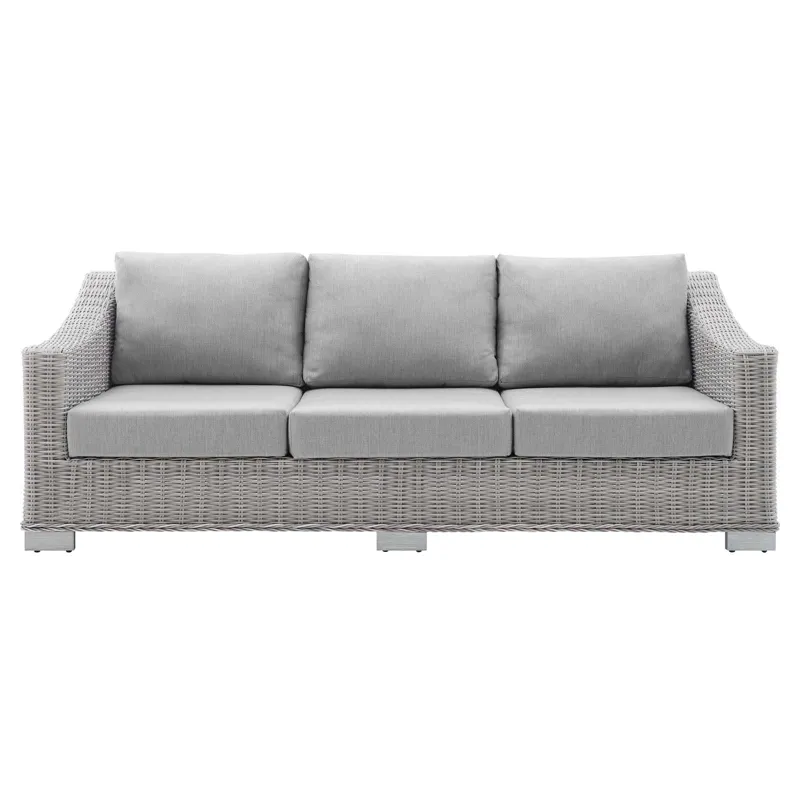 Conway Sunbrella Outdoor Patio Wicker Rattan Sofa