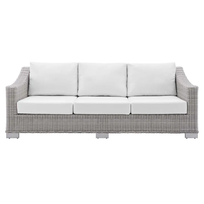 Conway Sunbrella Outdoor Patio Wicker Rattan Sofa