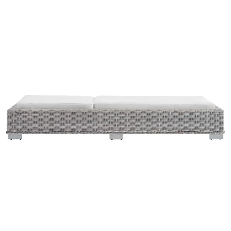 Conway Sunbrella Outdoor Patio Wicker Rattan Chaise Lounge