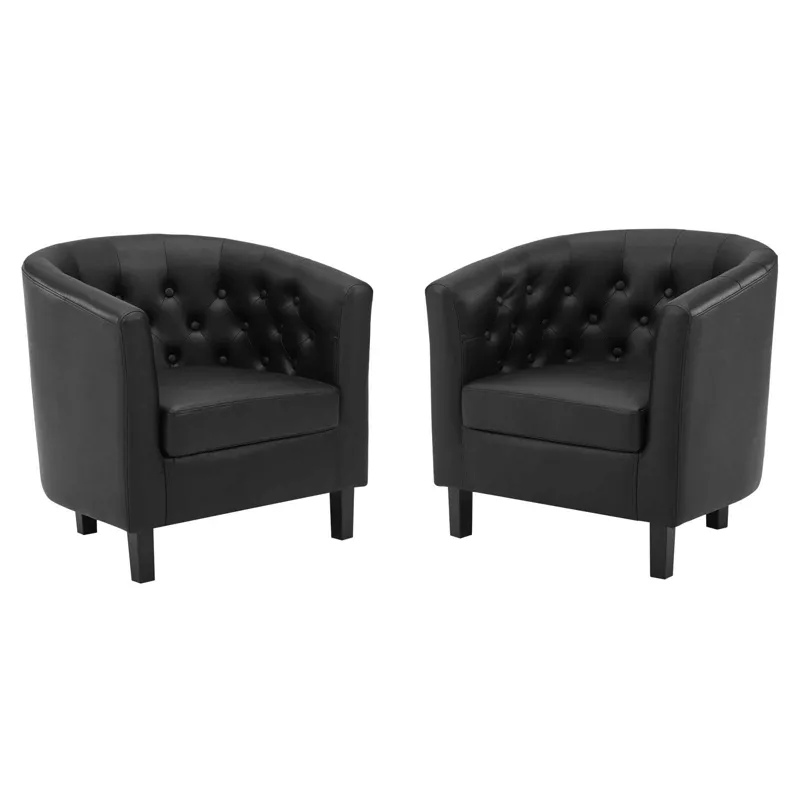 Prospect Upholstered Vinyl Armchair Set of 2