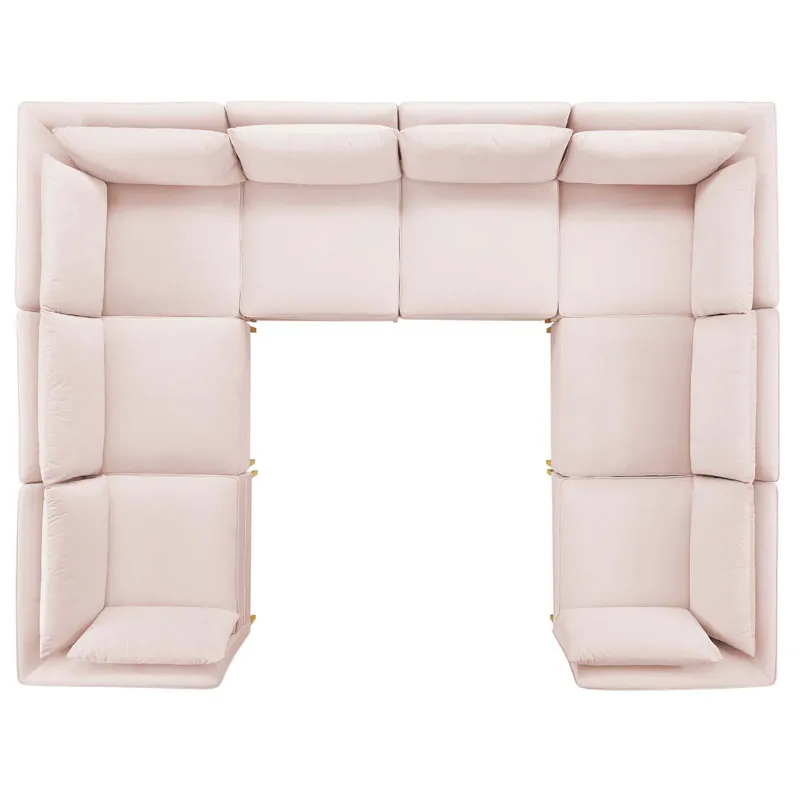 Ardent 8-Piece Performance Velvet Sectional Sofa