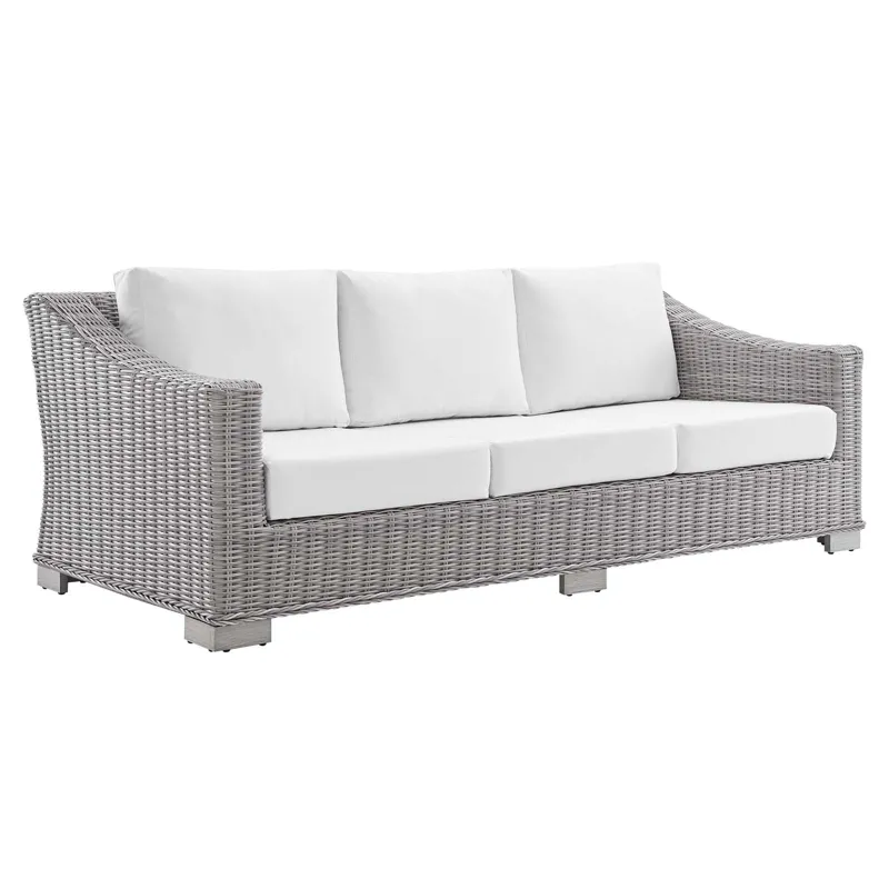 Conway Sunbrella Outdoor Patio Wicker Rattan 4-Piece Furniture Set