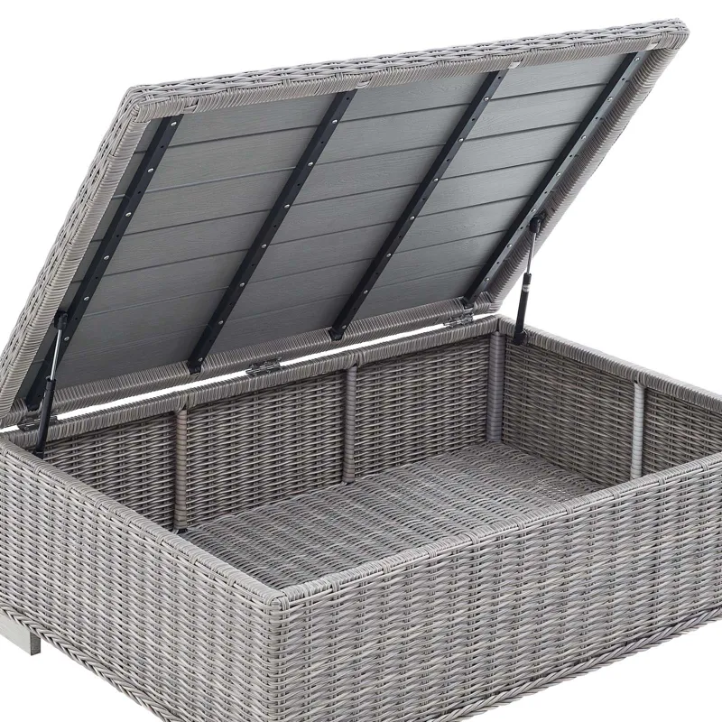 Conway Sunbrella Outdoor Patio Wicker Rattan 4-Piece Furniture Set