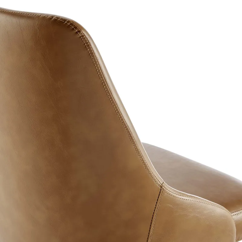 Designate Swivel Vegan Leather Office Chair