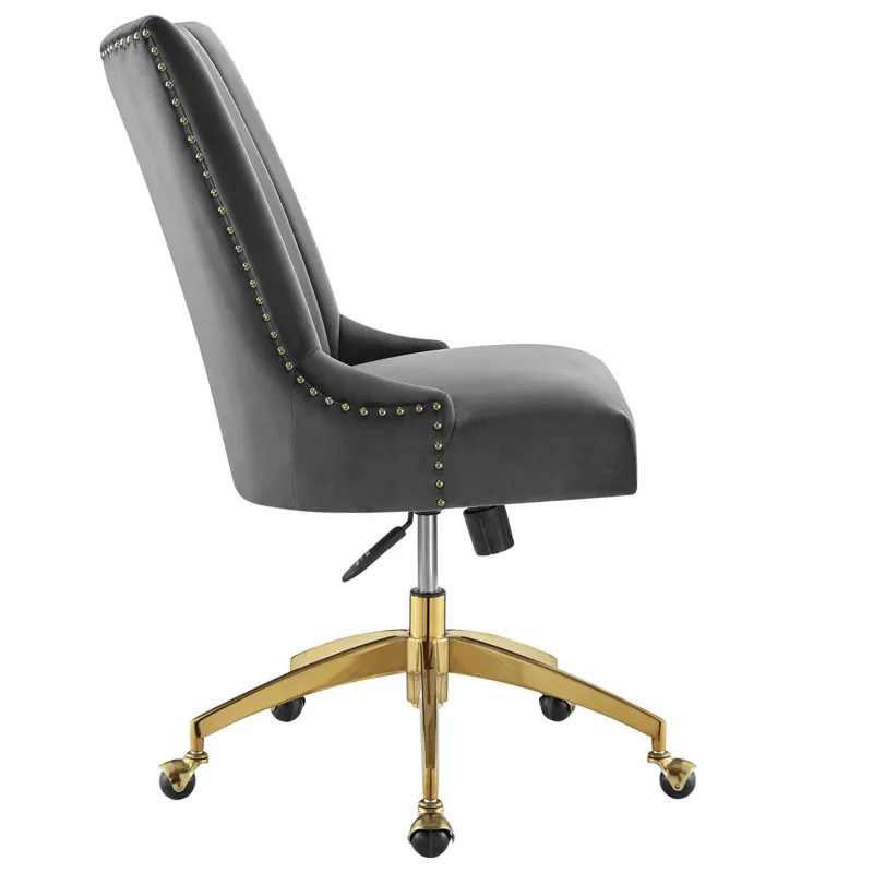 Empower Channel Tufted Performance Velvet Office Chair