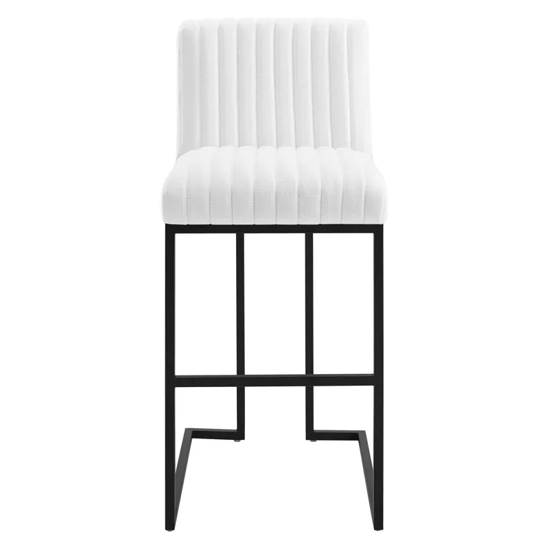Indulge Channel Tufted Fabric Bar Stool