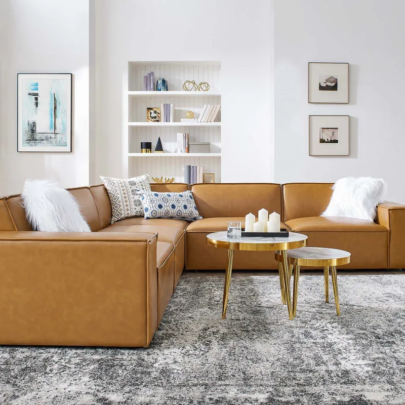 Restore 5-Piece Vegan Leather Sectional Sofa