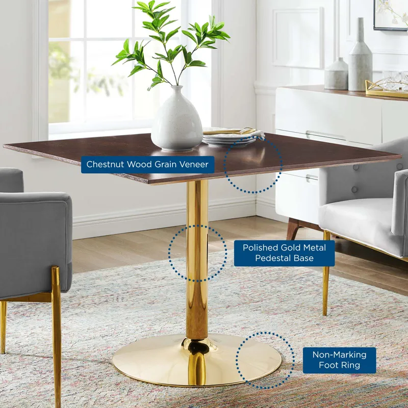 Verne 40" Square Dining Table