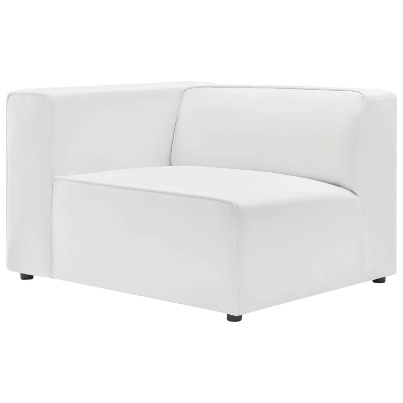 Mingle Vegan Leather 3-Piece Sectional Sofa
