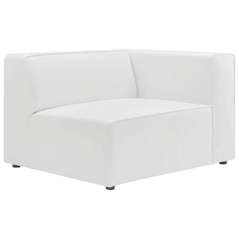 Mingle Vegan Leather 3-Piece Sectional Sofa