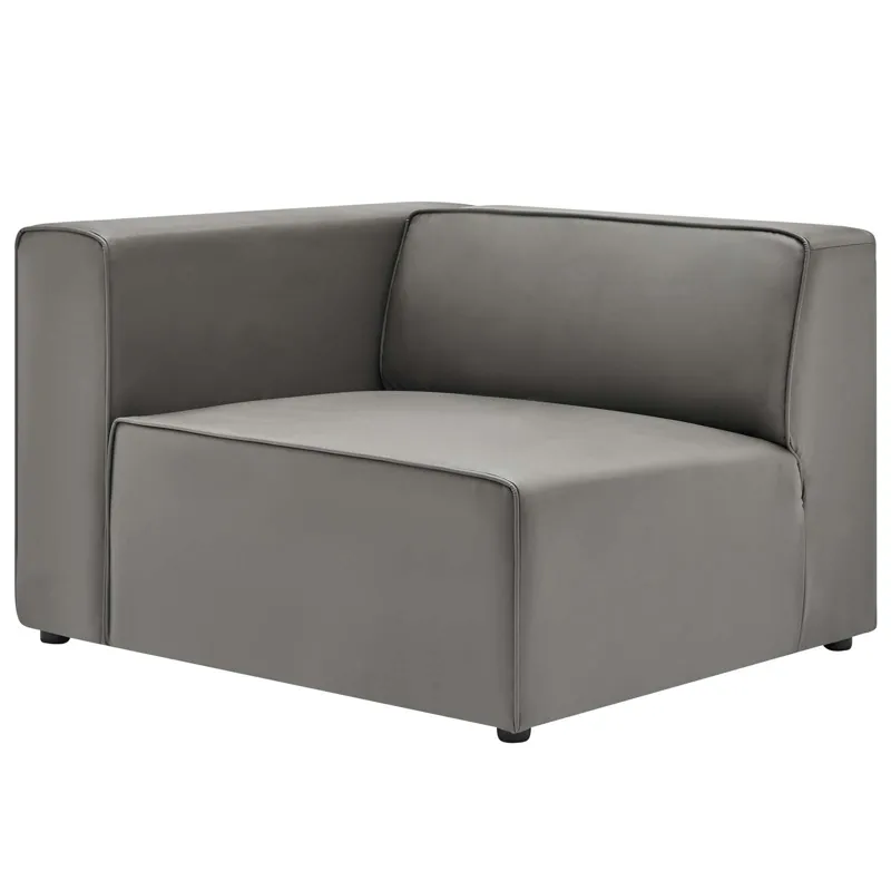 Mingle Vegan Leather 4-Piece Sectional Sofa