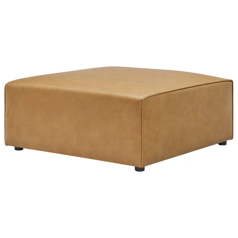 Mingle Vegan Leather 4-Piece Sofa and 2 Ottomans Set