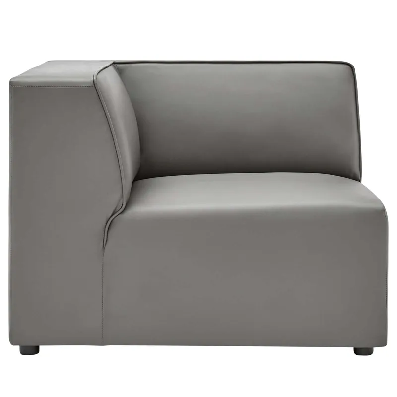 Mingle Vegan Leather 5-Piece Sectional Sofa