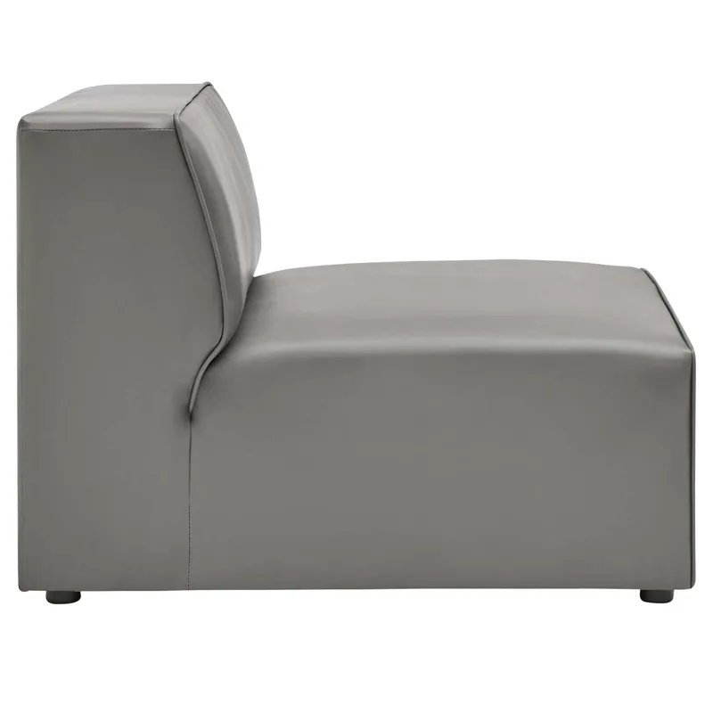 Mingle Vegan Leather 5-Piece Sectional Sofa