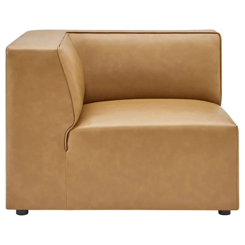 Mingle Vegan Leather 7-Piece Sectional Sofa