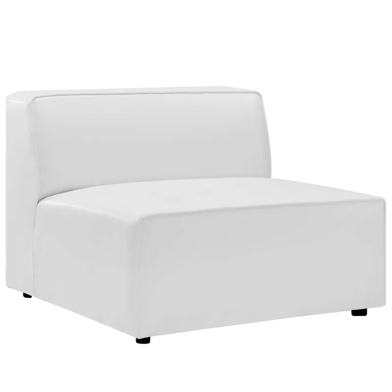 Mingle Vegan Leather 7-Piece Sectional Sofa